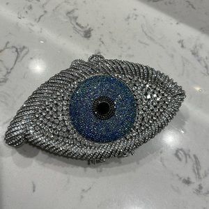Evil eye clutch